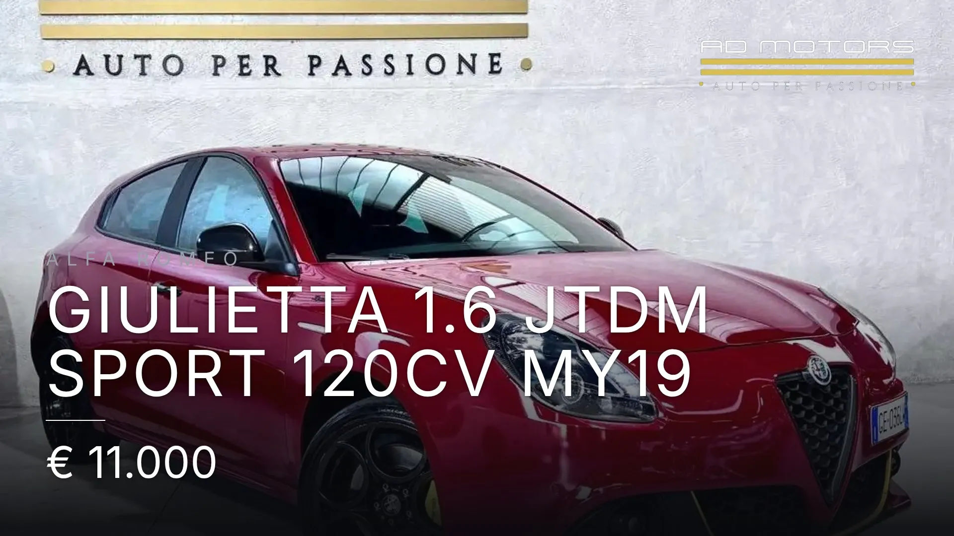 Alfa Romeo Giulietta 1.6 jtdm Sport 120cv my19 2021