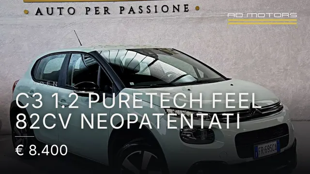 Citroen C3 1.2 puretech Feel 82cv neopatentati 2018