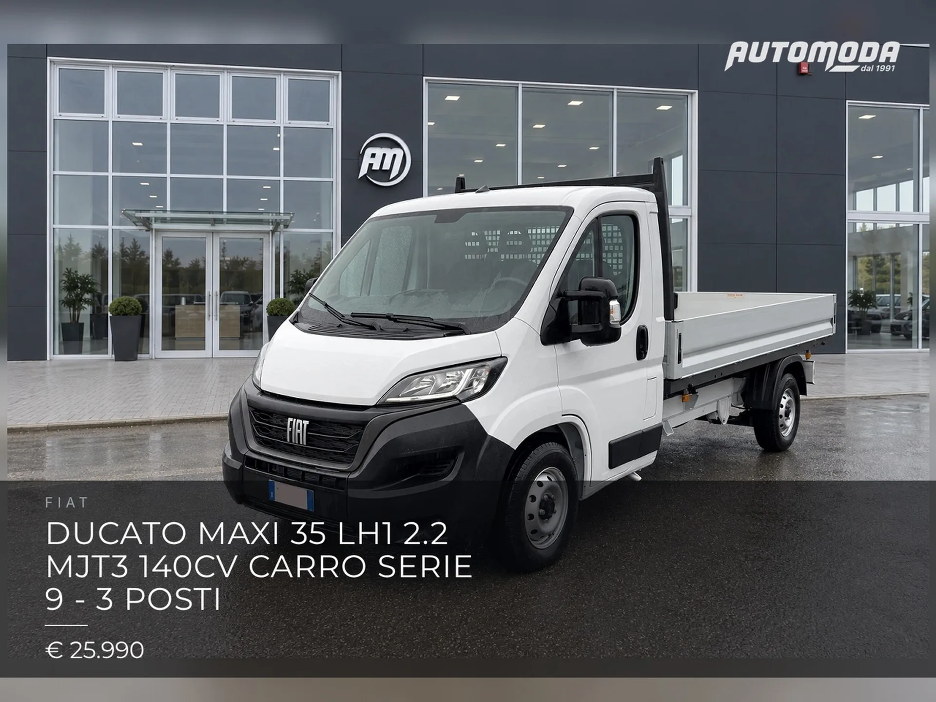 Fiat Ducato maxi 35 LH1 2.2 mjt3 140cv carro serie 9 - 3 posti 2023