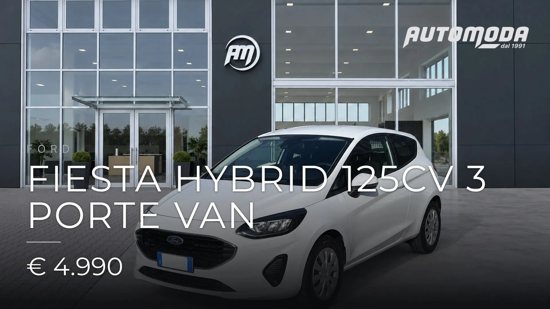 FORD Fiesta Hybrid 125CV 3 porte Van 2022