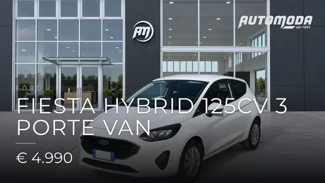 FORD Fiesta Hybrid 125CV 3 porte Van 2022