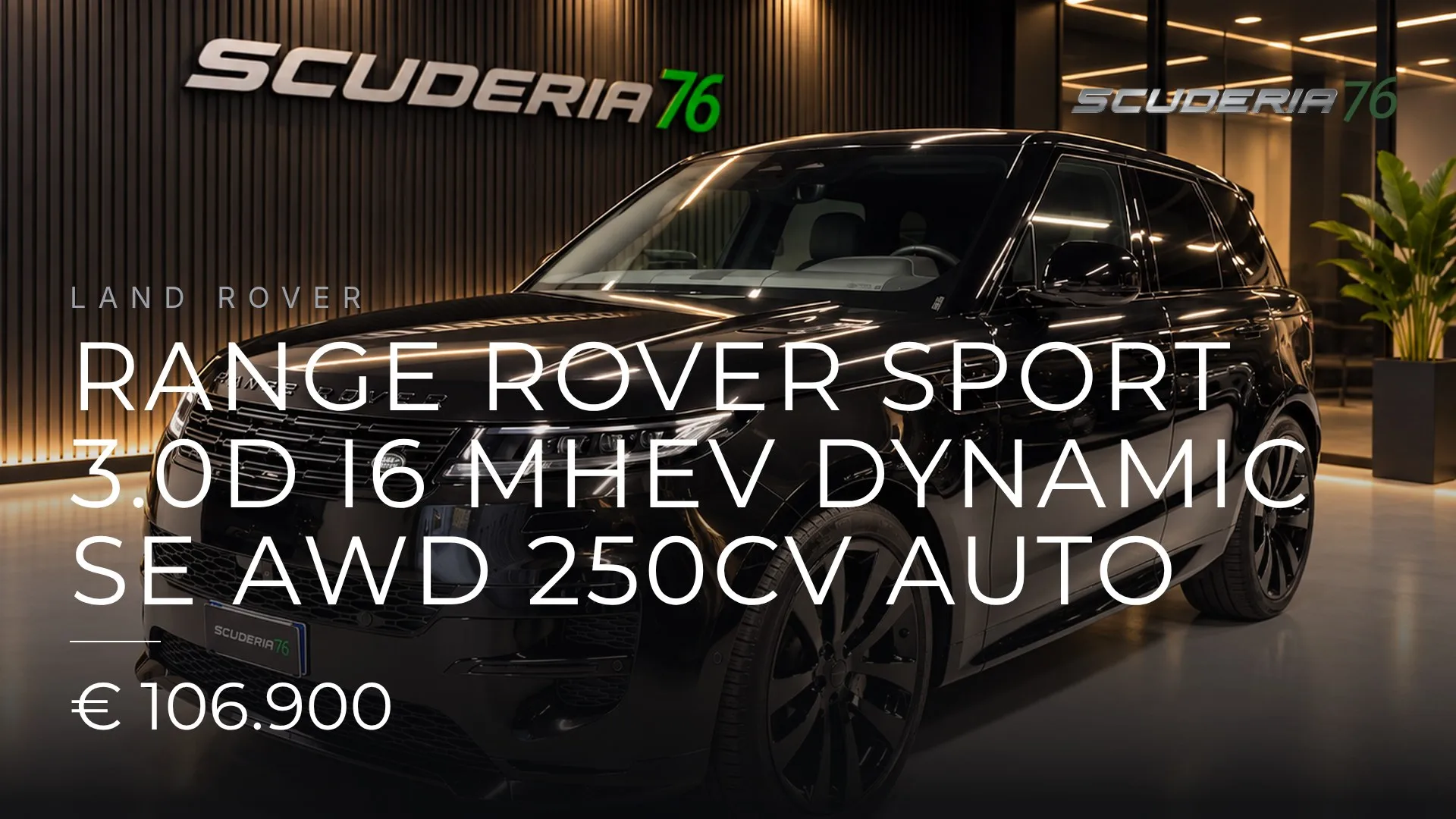 Land Rover Range Rover Sport 3.0d i6 mhev Dynamic SE awd 250cv auto 2026