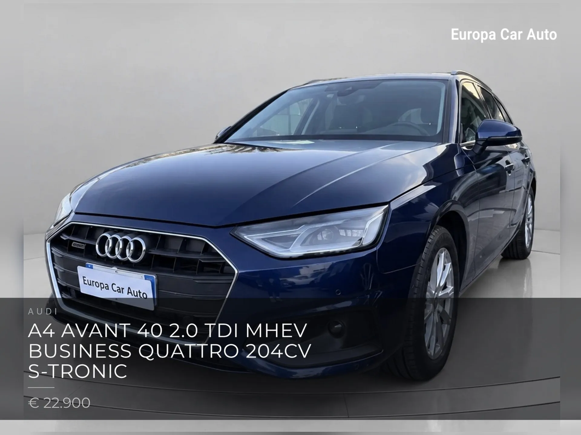 Audi A4 Avant 40 2.0 tdi mhev Business quattro 204cv s-tronic 2022