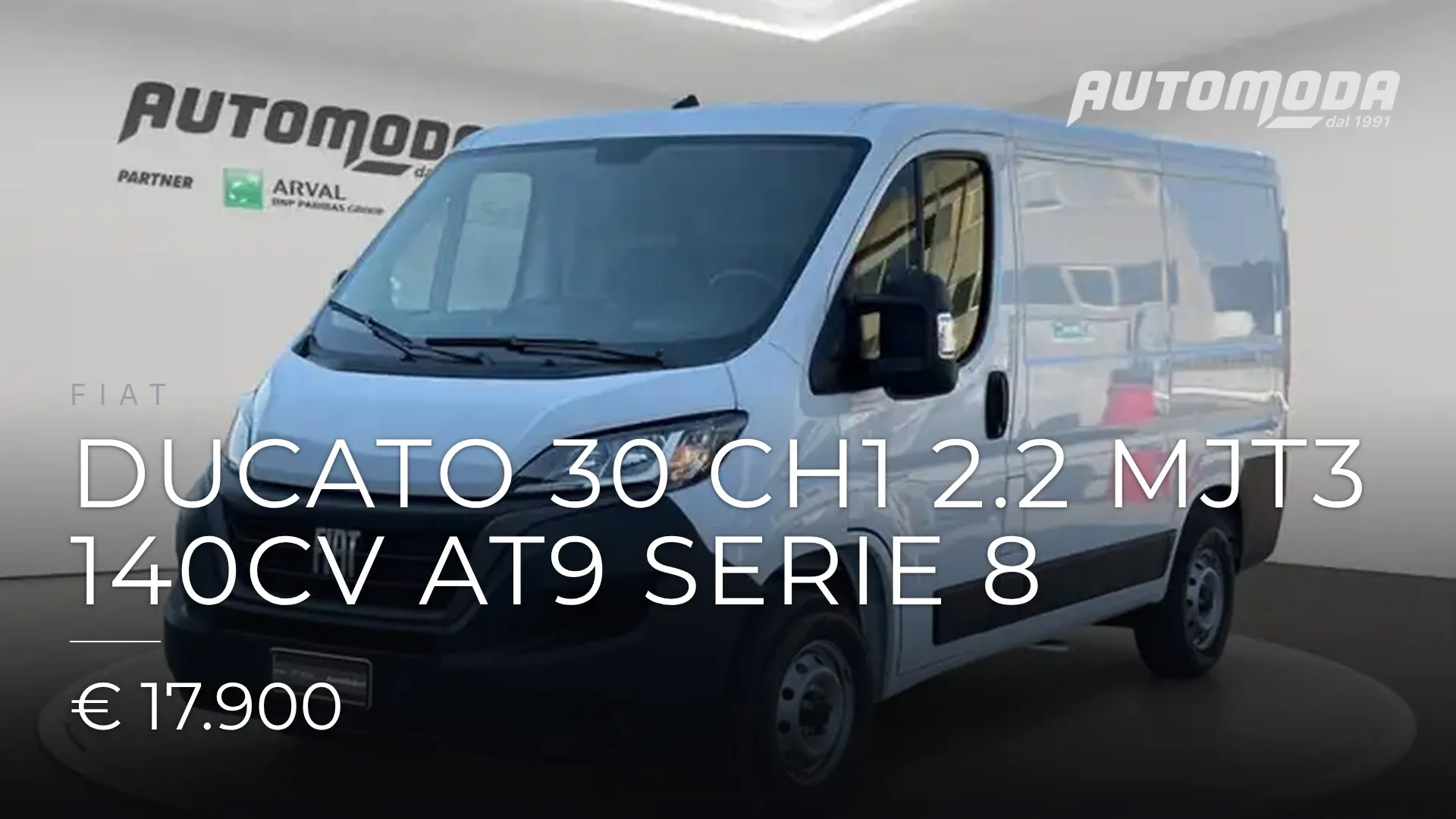 FIAT Ducato 30 CH1 2.2 mjt3 140cv AT9 serie 8 2023