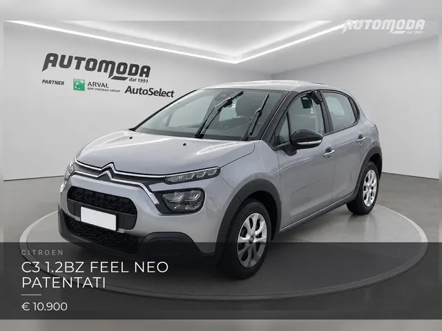 Citroen C3 1.2BZ FEEL NEO PATENTATI 2022