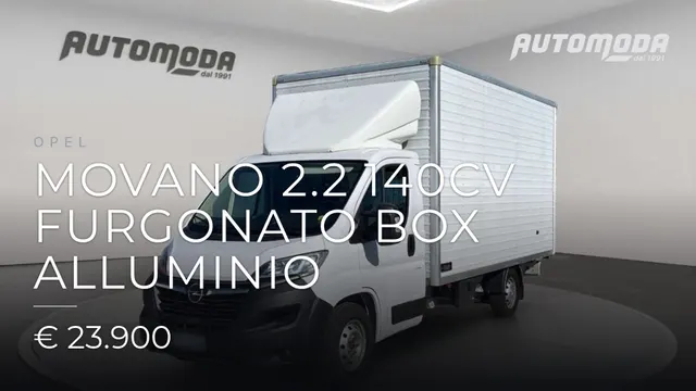 OPEL Movano 2.2 140CV furgonato box Alluminio 2022