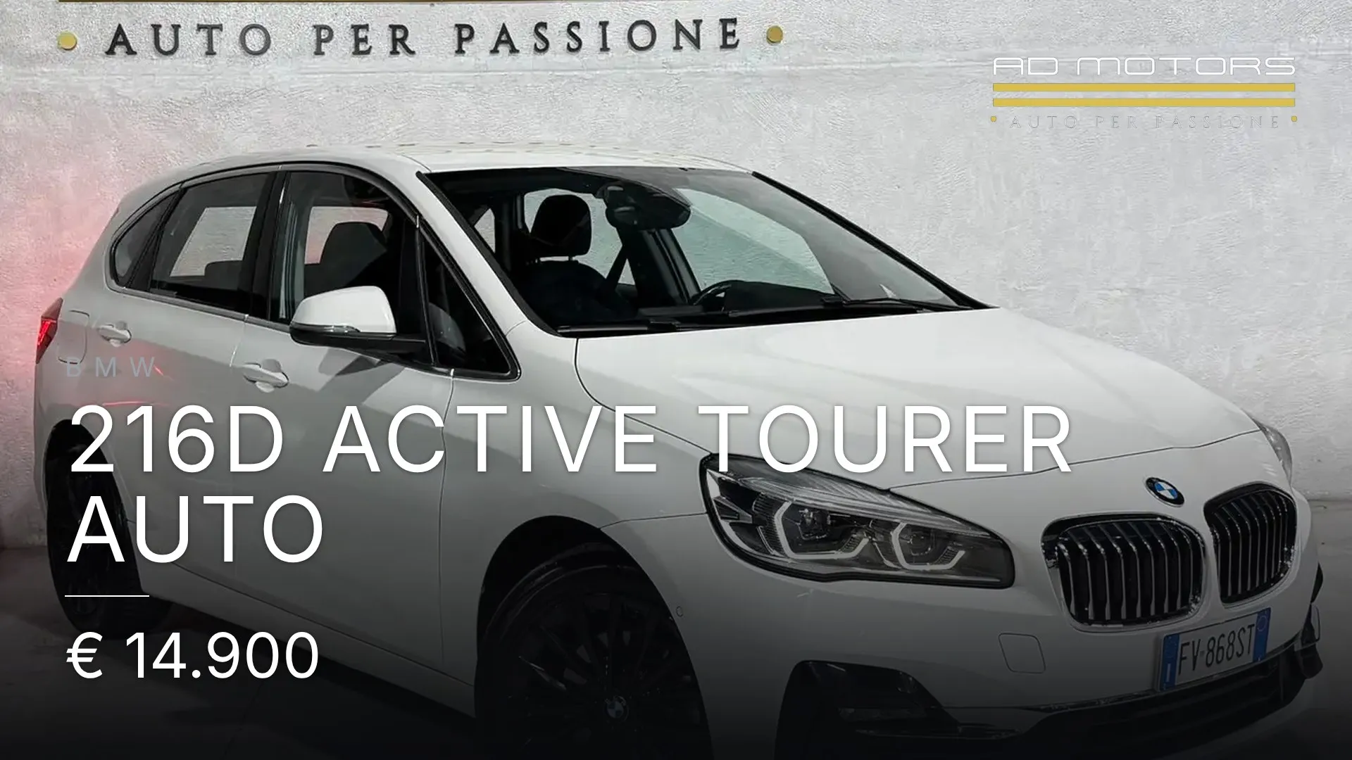 BMW 216d Active Tourer auto 2019
