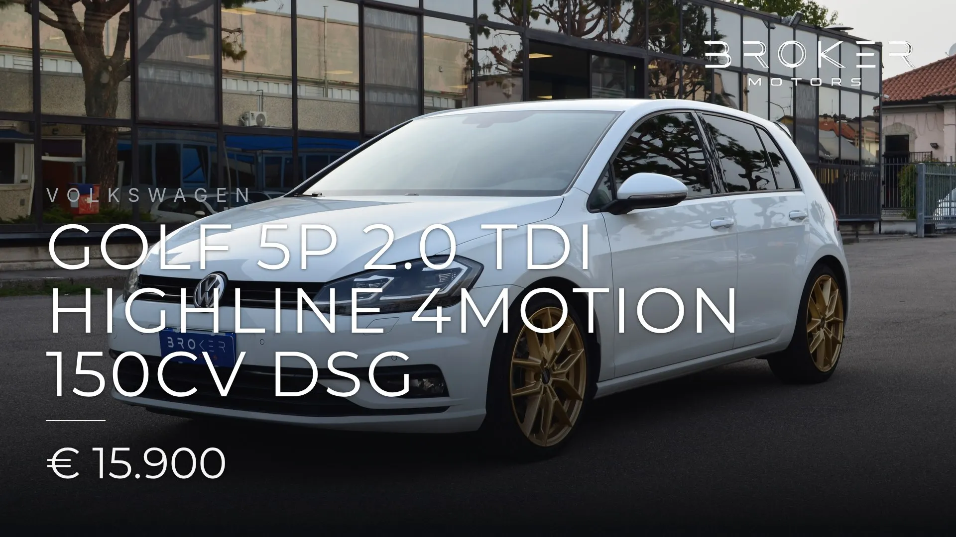 Volkswagen Golf 5p 2.0 tdi Highline 4motion 150cv dsg 2017