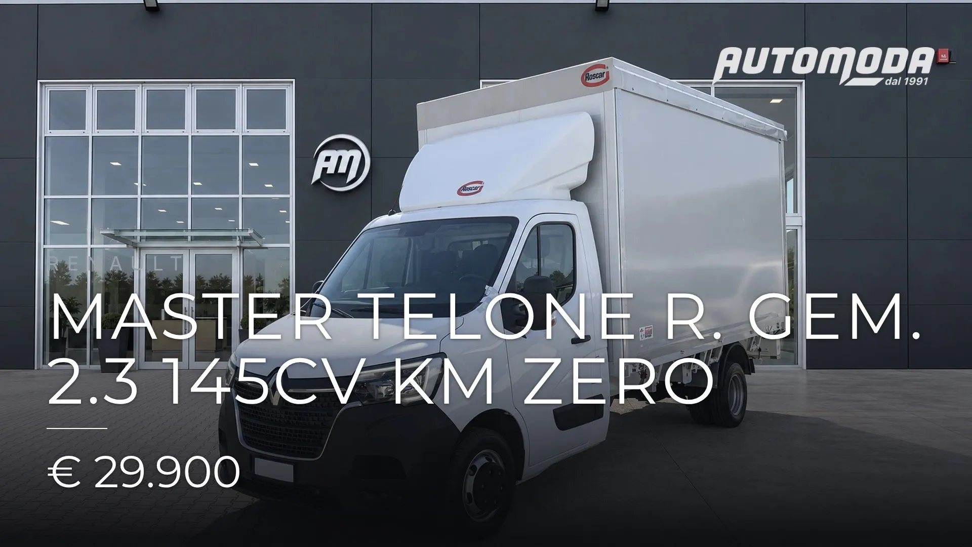 RENAULT Master TELONE R. GEM. 2.3 145CV KM ZERO 2024