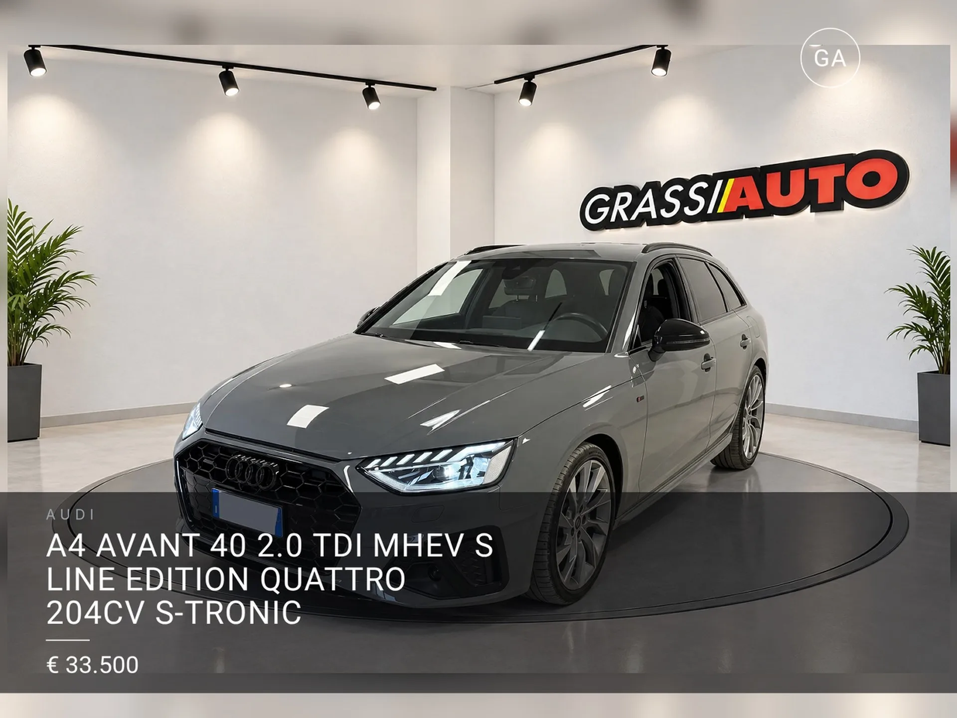 Audi A4 Avant 40 2.0 tdi mhev S line edition quattro 204cv s-tronic 2022