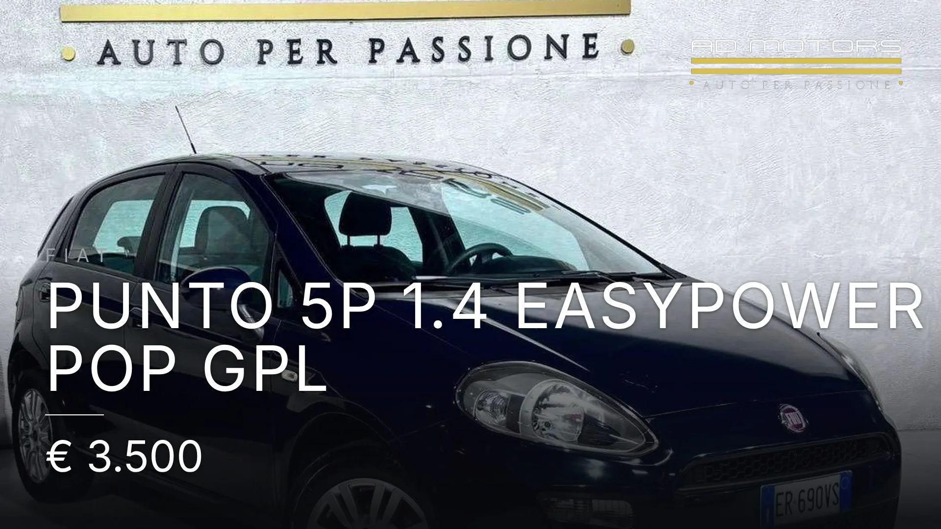Fiat Punto 5p 1.4 easypower Pop Gpl 2013