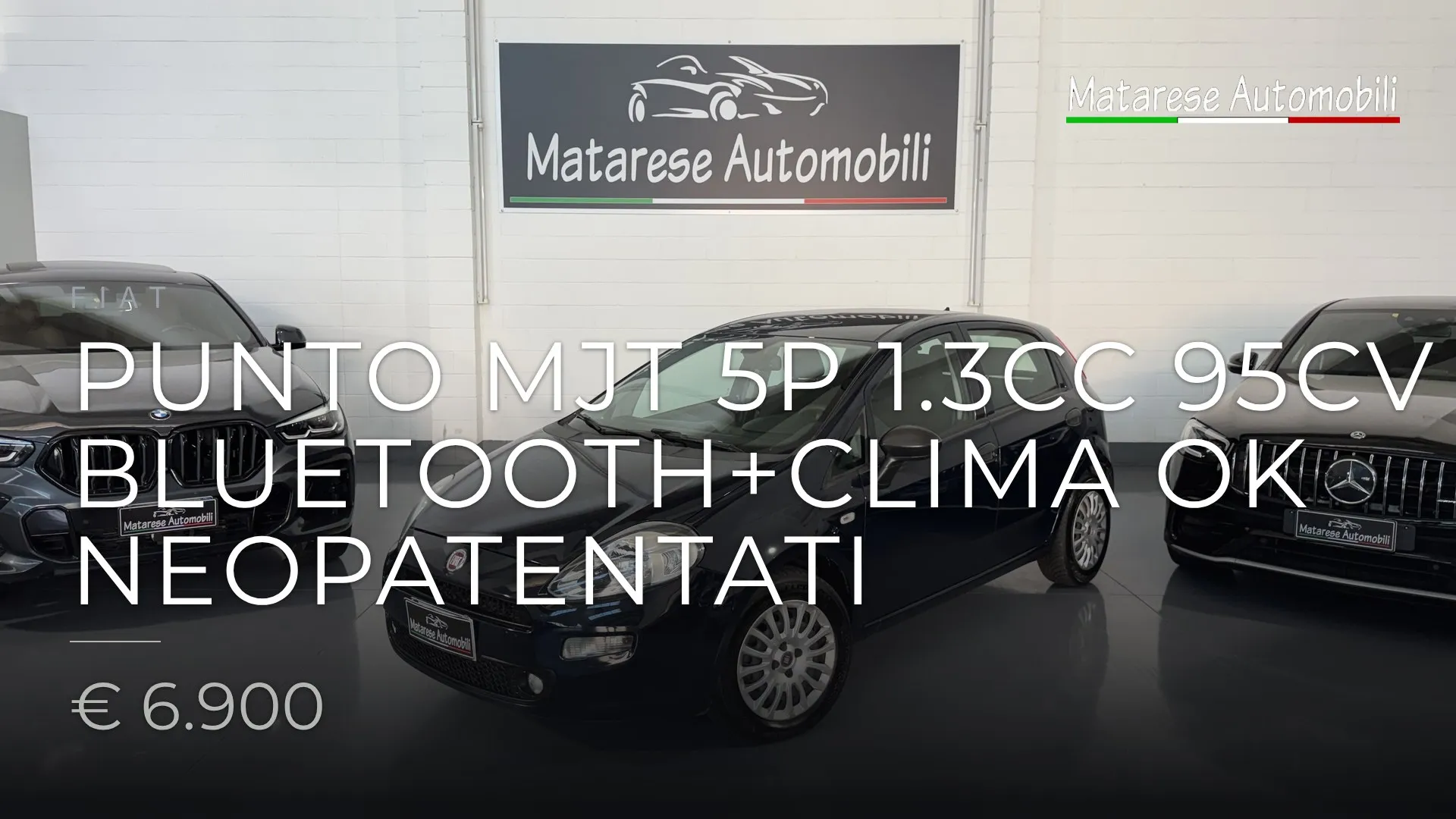 Fiat Punto mjt 5p 1.3cc 95cv Bluetooth+Clima OK Neopatentati 2018