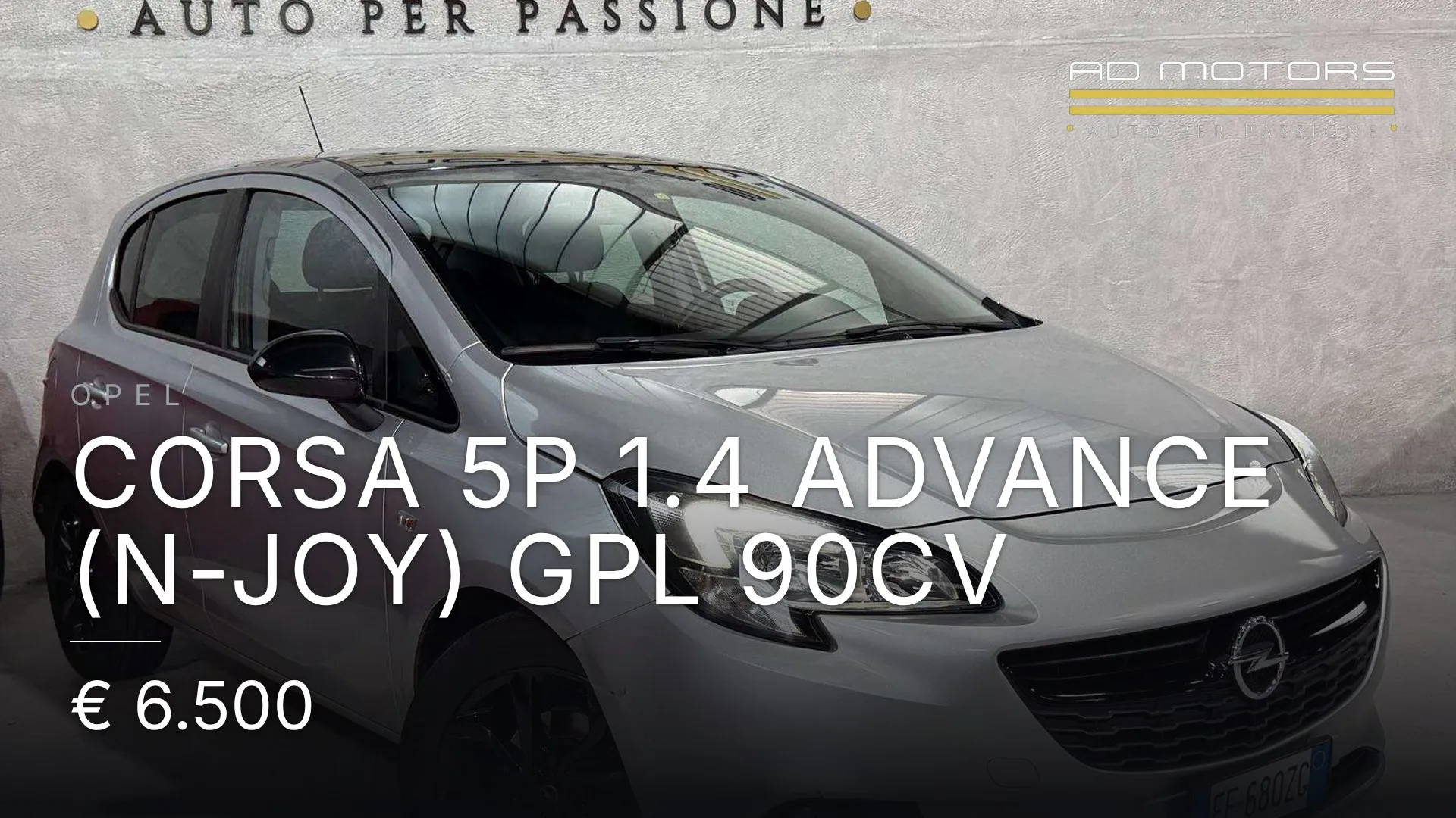 Opel Corsa 5p 1.4 Advance (n-joy) Gpl 90cv 2016
