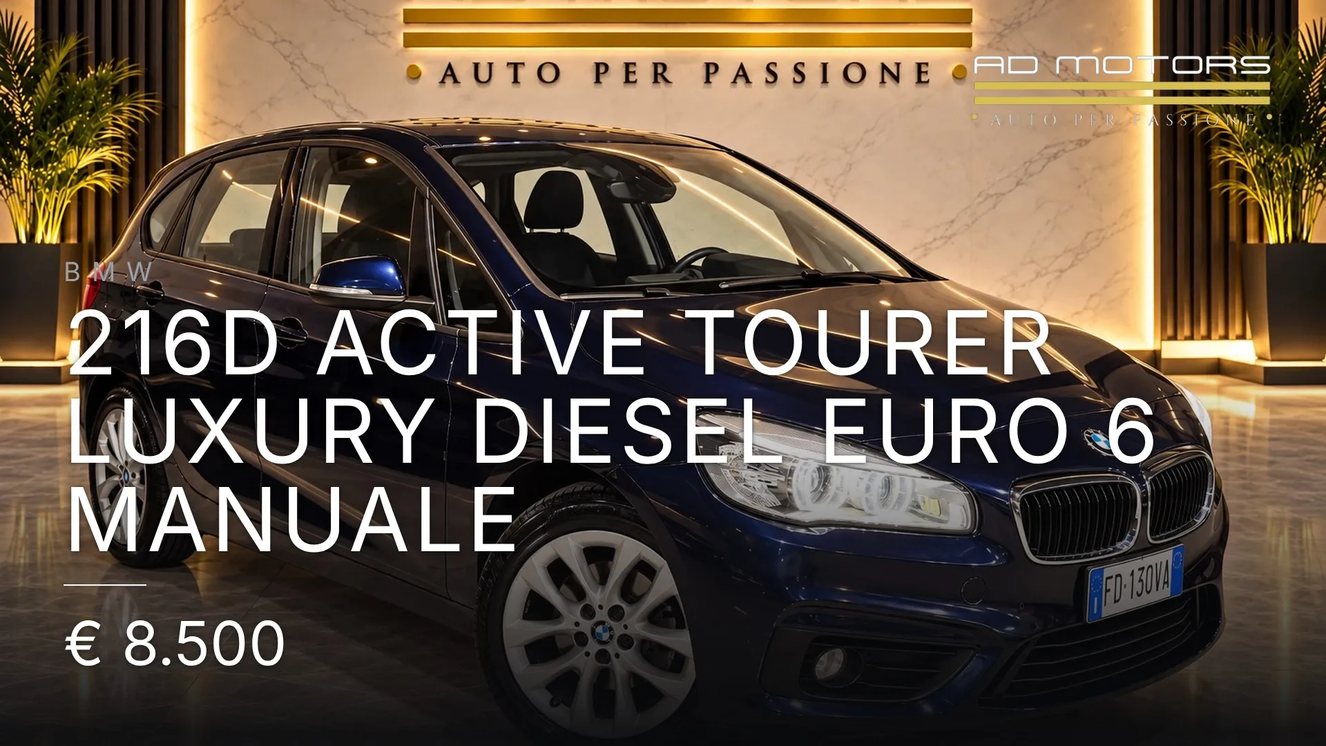 BMW 216d Active Tourer Luxury Diesel Euro 6 Manuale 2016