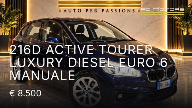 BMW 216d Active Tourer Luxury Diesel Euro 6 Manuale 2016